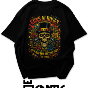 Camiseta Oversized plus size masculina - Guns N' Roses Appetite for Destruction